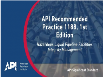 The American Petroleum Institute (API) recently released a new standard that provides a framework for pipeline operators to develop comprehensive pipeline facility integrity management programs to improve efficiency, prevent accidents, and further reduce
